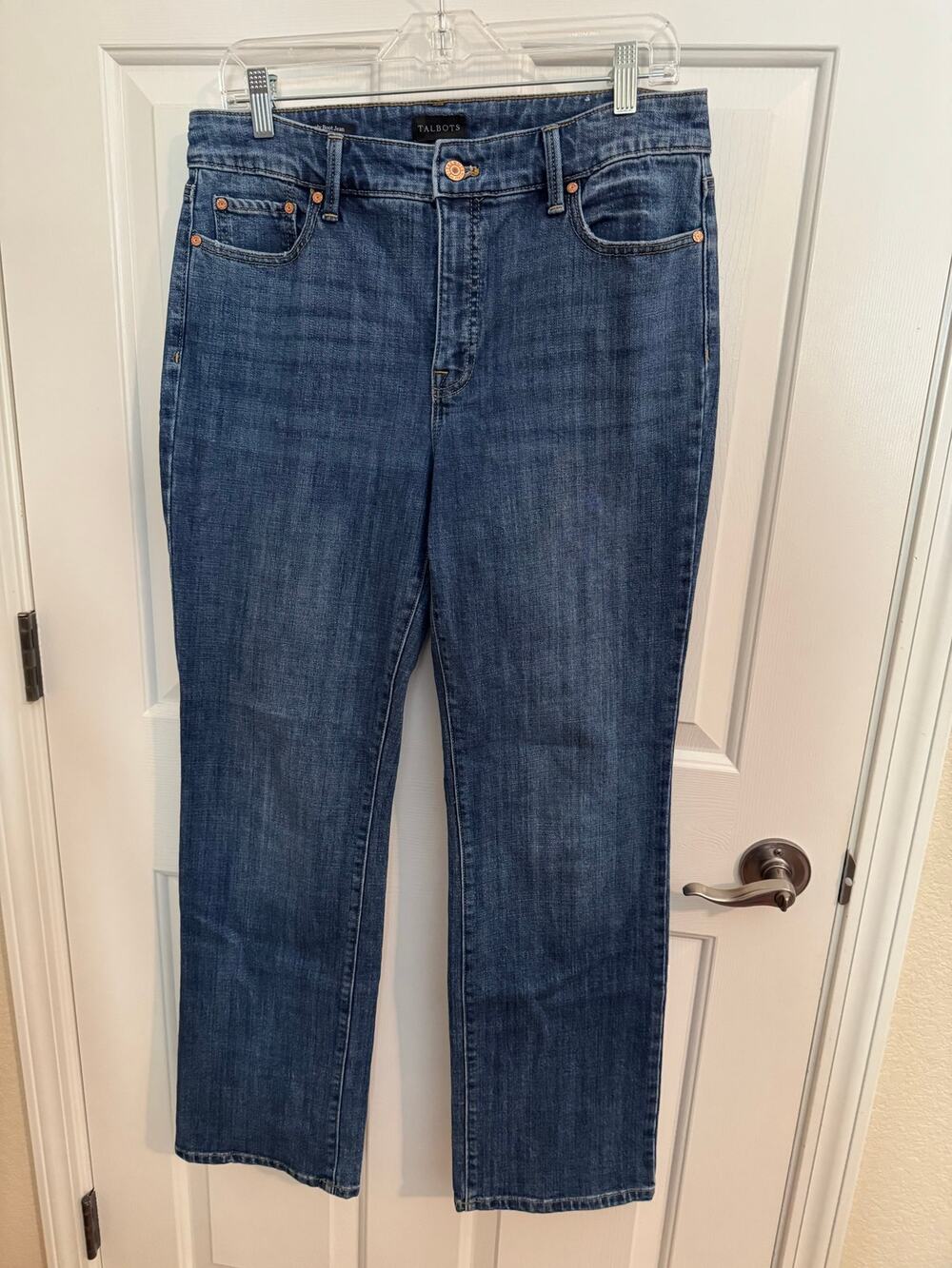 Talbots Barely Boot Jeans Medium Wash Denim Size 8